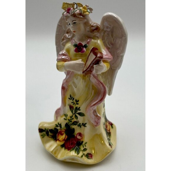 Set 3 Royal Albert Porcelain Angels Old Country Roses Christmas Ornaments,4.5” - Picture 12 of 15